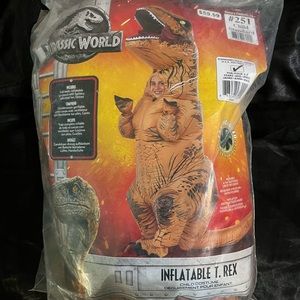 Kids inflatable T-Rex costume